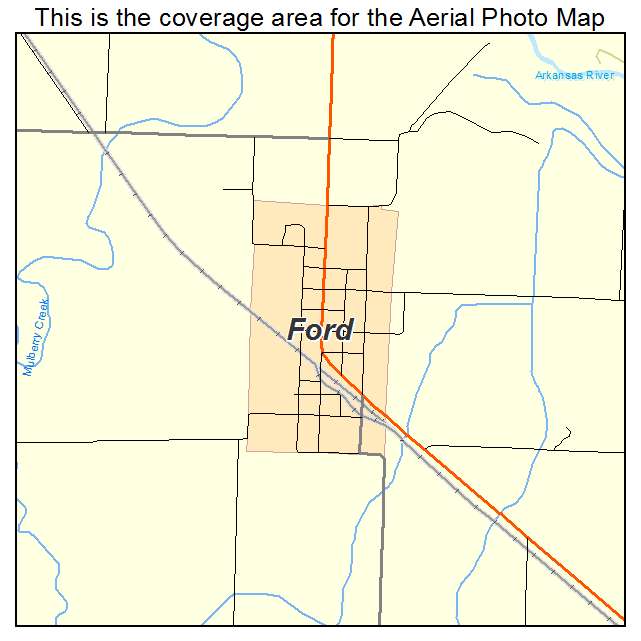 Ford, KS location map 