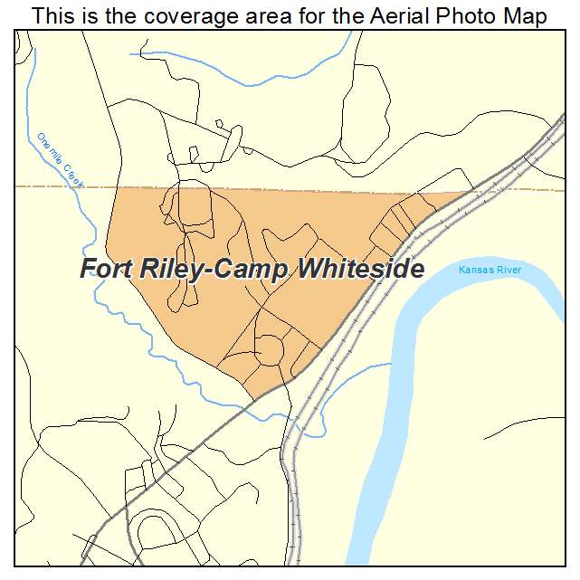 Fort Riley Camp Whiteside, KS location map 