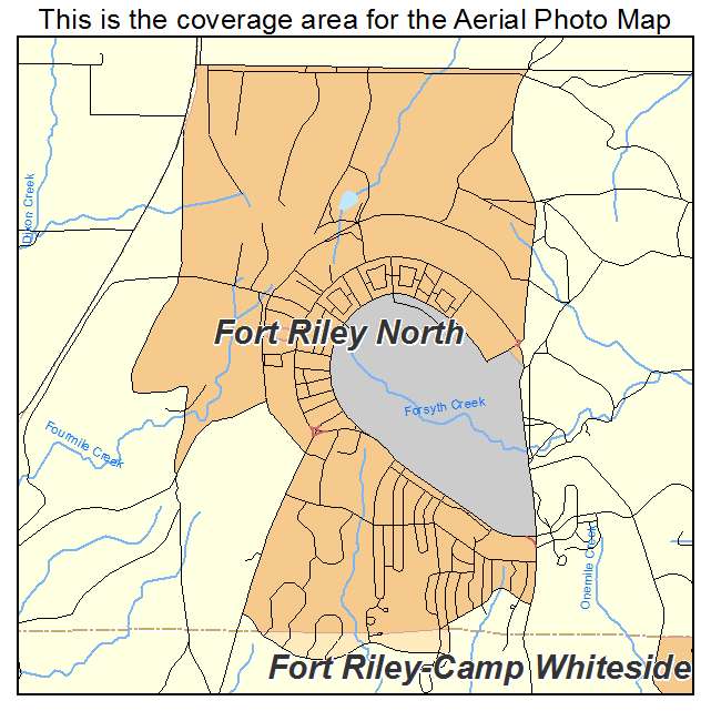 Fort Riley North, KS location map 