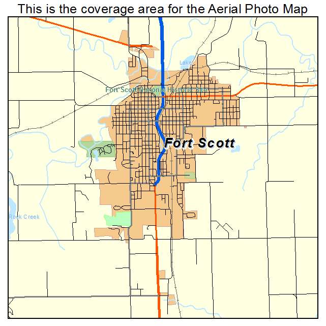 Fort Scott, KS location map 