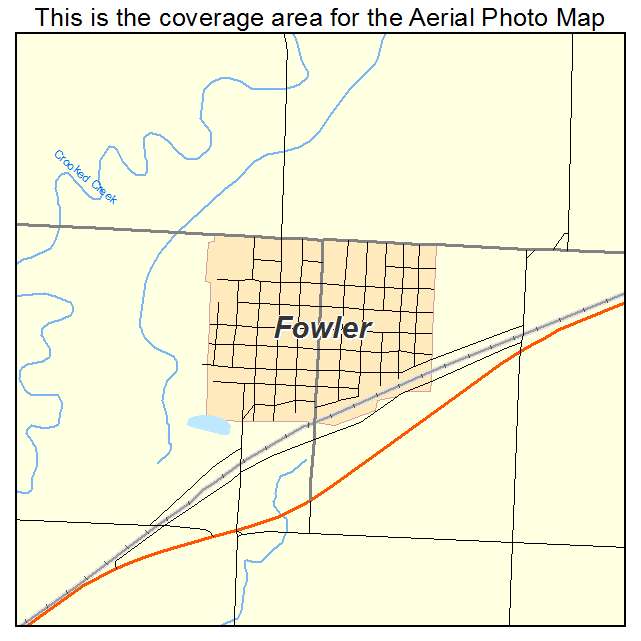 Fowler, KS location map 