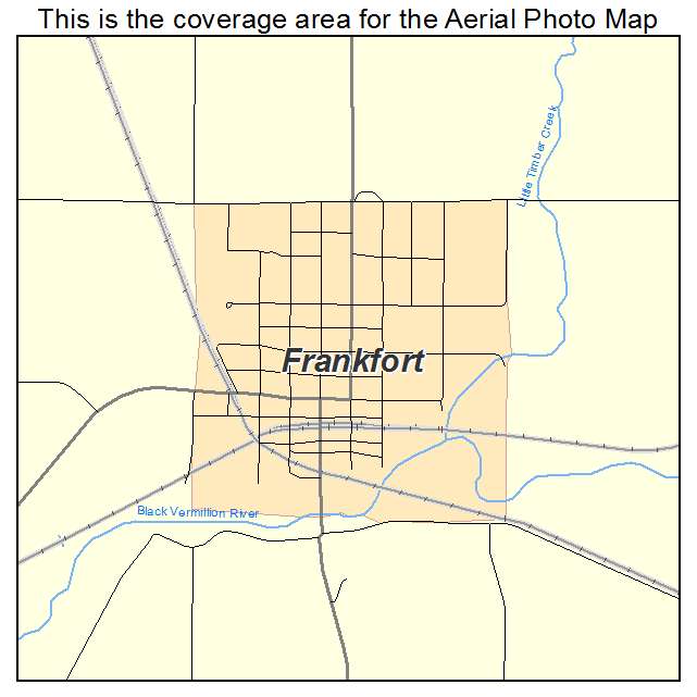 Frankfort, KS location map 