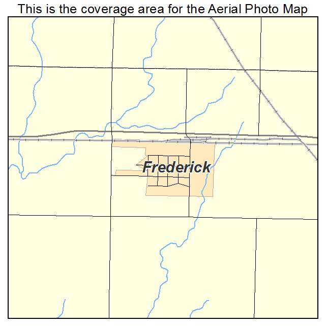 Frederick, KS location map 