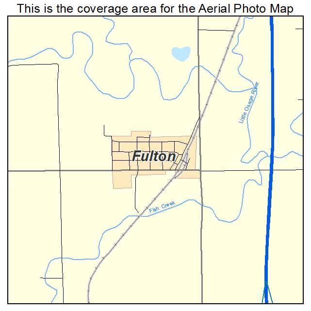 Fulton, KS location map 