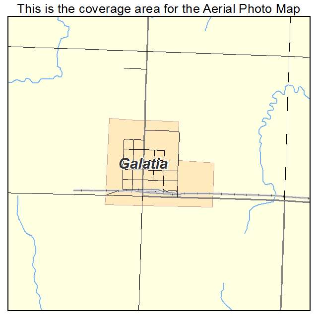 Galatia, KS location map 