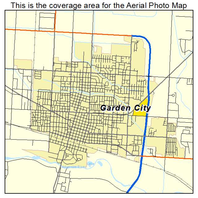 Garden City, KS location map 