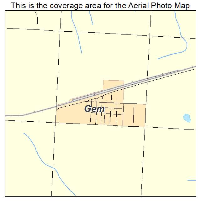 Gem, KS location map 