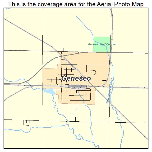 Geneseo, KS location map 