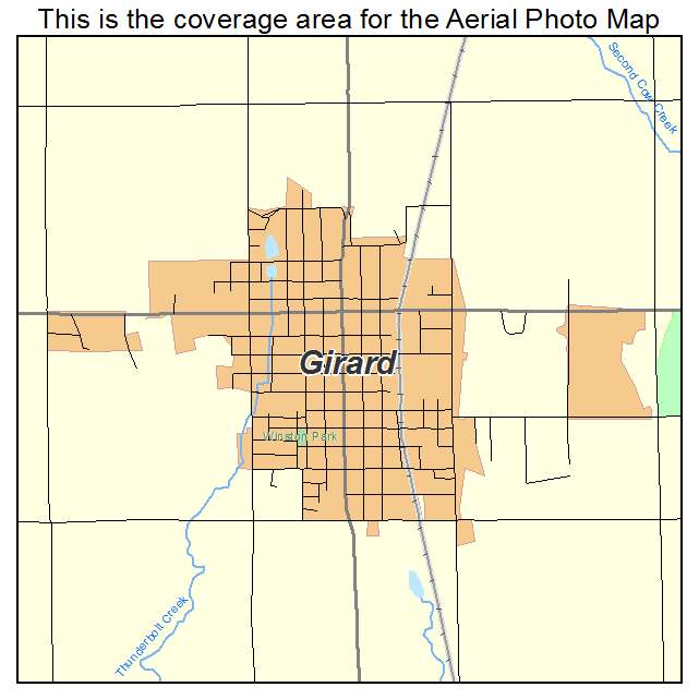 Girard, KS location map 