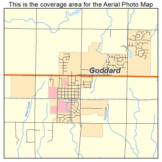 Goddard, KS location map 