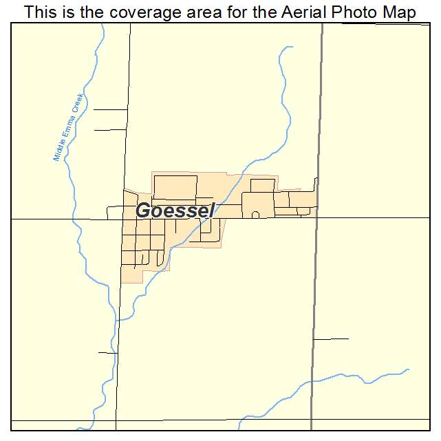 Goessel, KS location map 