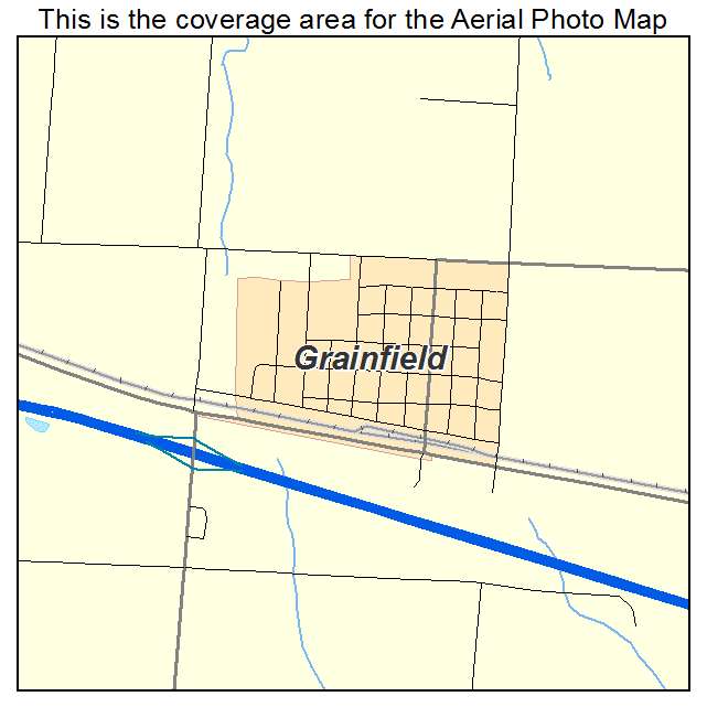 Grainfield, KS location map 