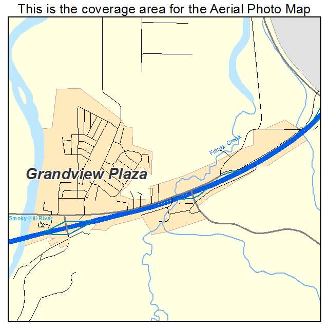 Grandview Plaza, KS location map 