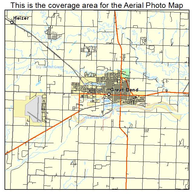 Great Bend, KS location map 