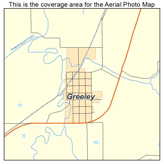 Greeley, KS location map 