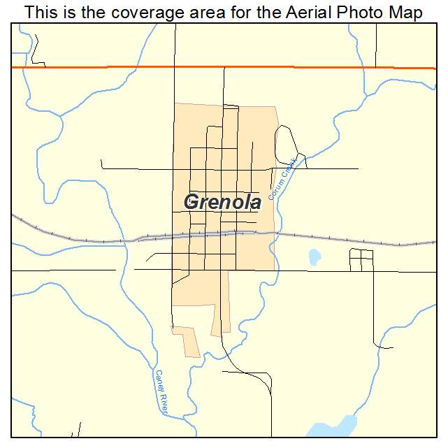 Grenola, KS location map 