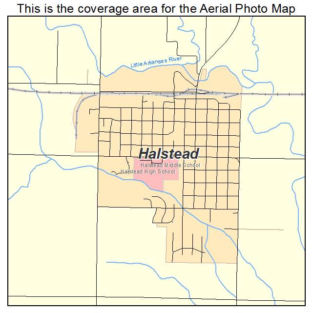 Halstead, KS location map 