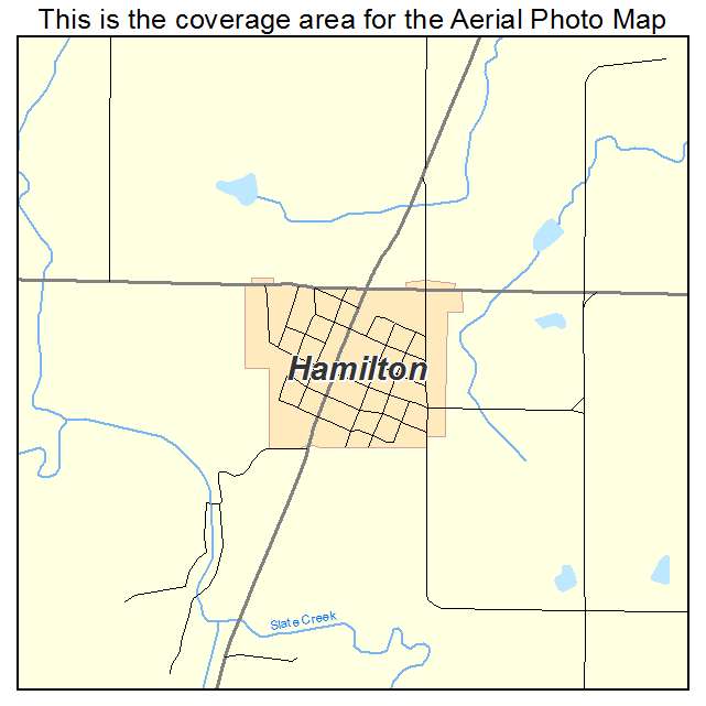 Hamilton, KS location map 