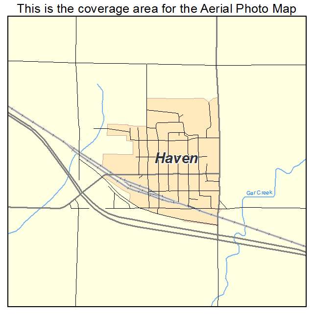 Haven, KS location map 