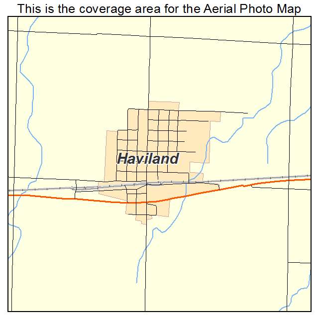 Haviland, KS location map 