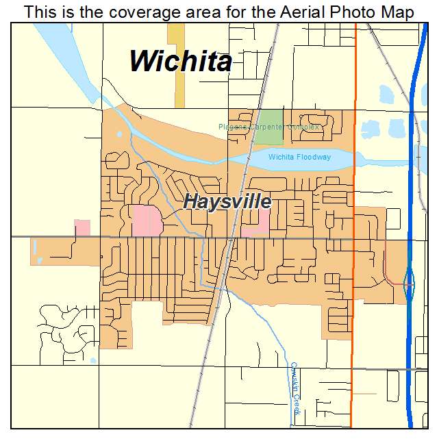 Haysville, KS location map 