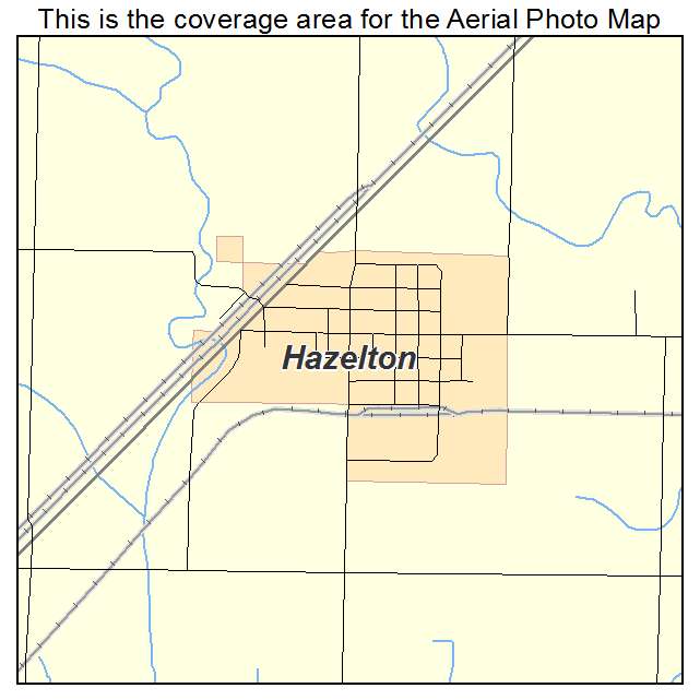 Hazelton, KS location map 