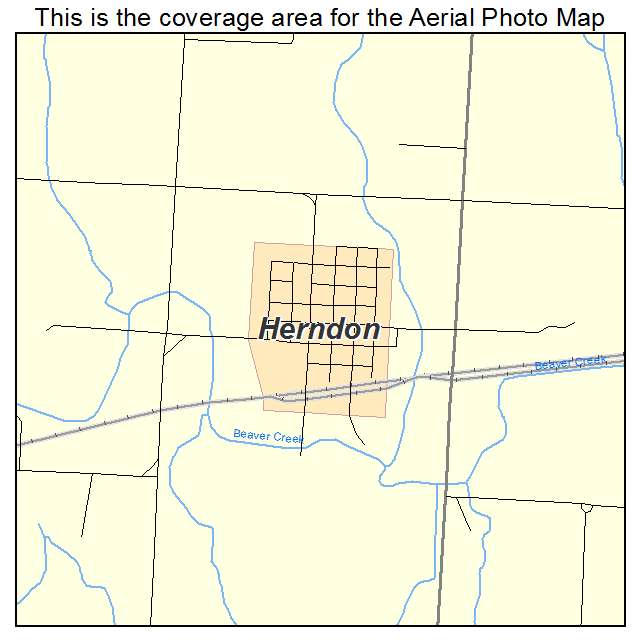 Herndon, KS location map 