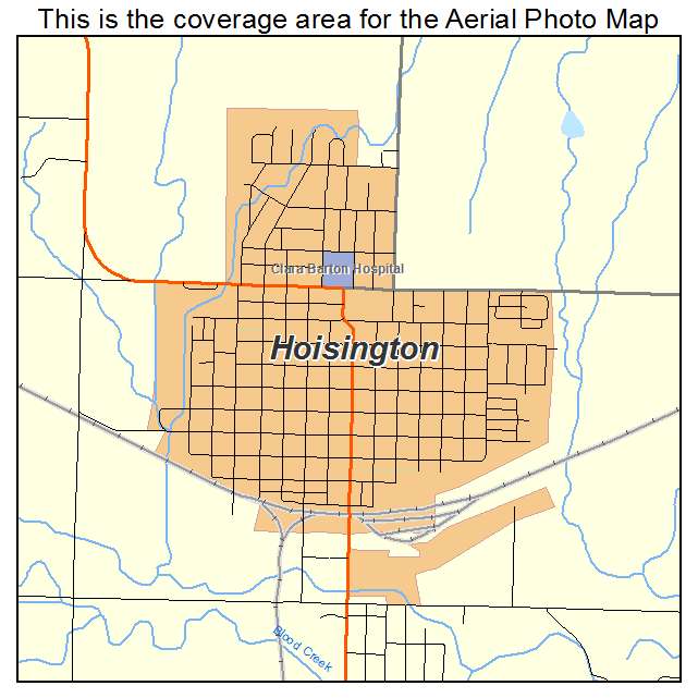 Hoisington, KS location map 