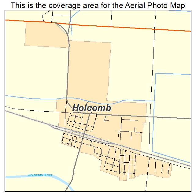 Holcomb, KS location map 