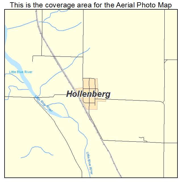 Hollenberg, KS location map 