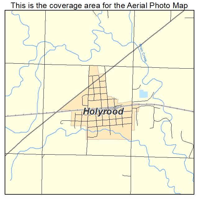 Holyrood, KS location map 