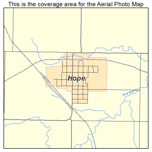 Hope, KS location map 