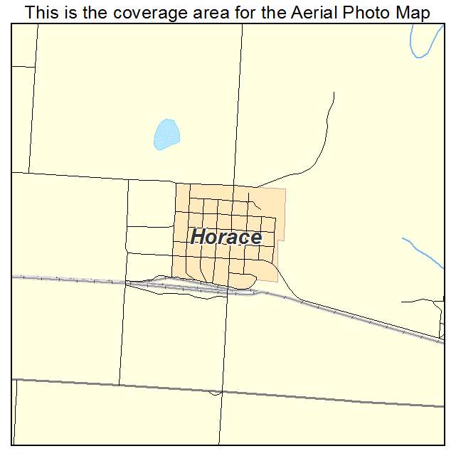Horace, KS location map 