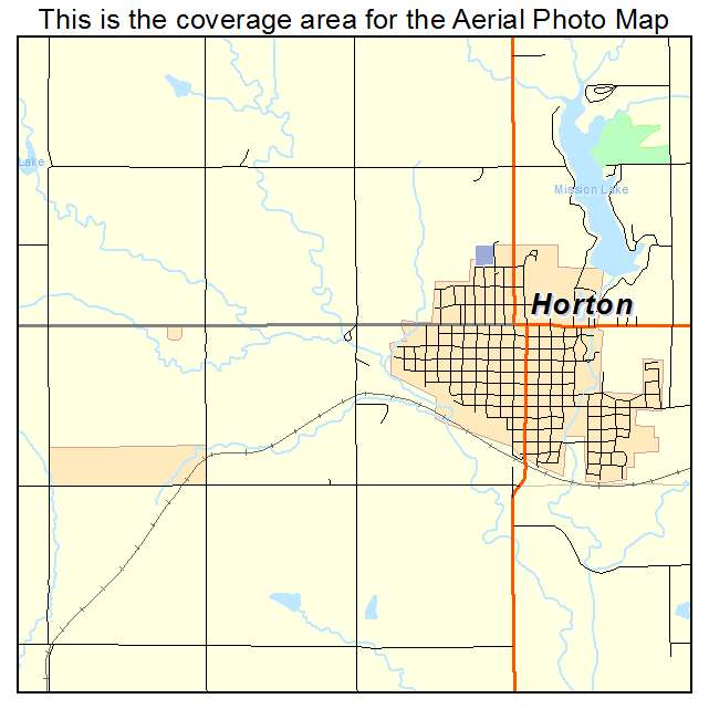 Horton, KS location map 