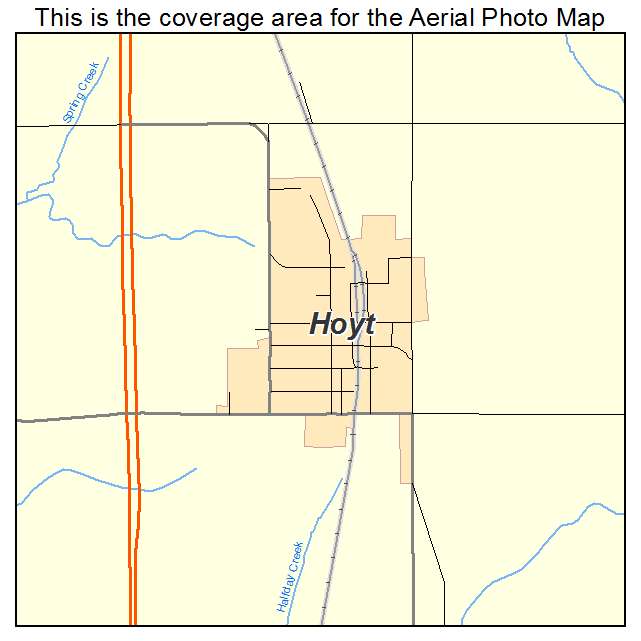 Hoyt, KS location map 