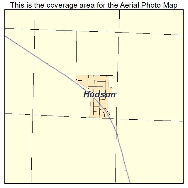 Hudson, KS location map 