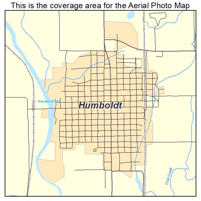 Humboldt, KS location map 