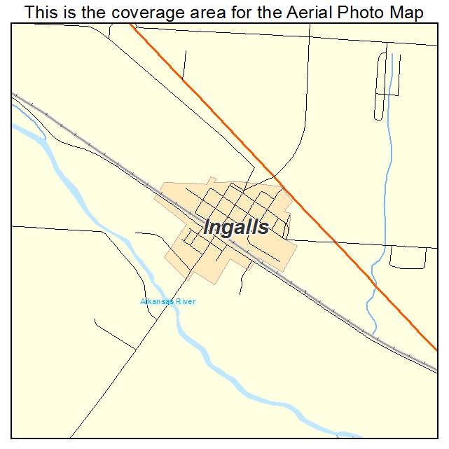 Ingalls, KS location map 