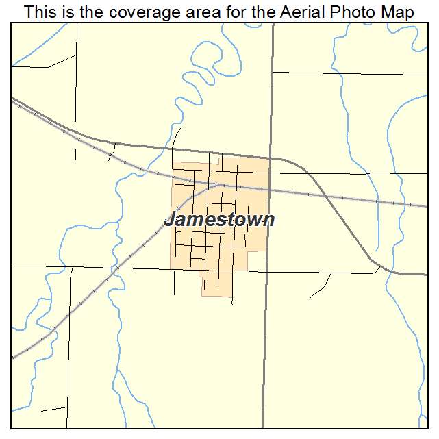 Jamestown, KS location map 