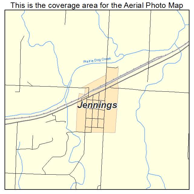 Jennings, KS location map 