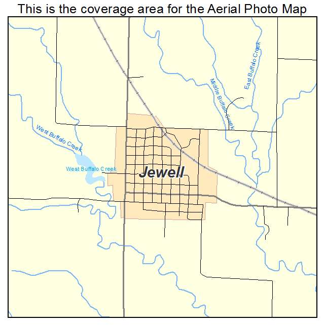 Jewell, KS location map 