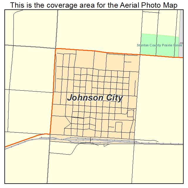 Johnson City, KS location map 
