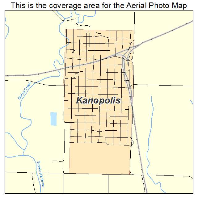 Kanopolis, KS location map 