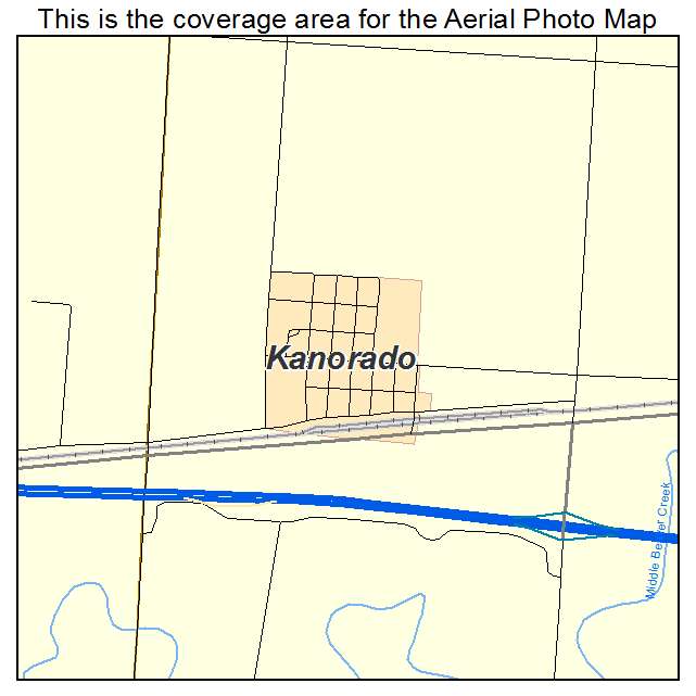 Kanorado, KS location map 