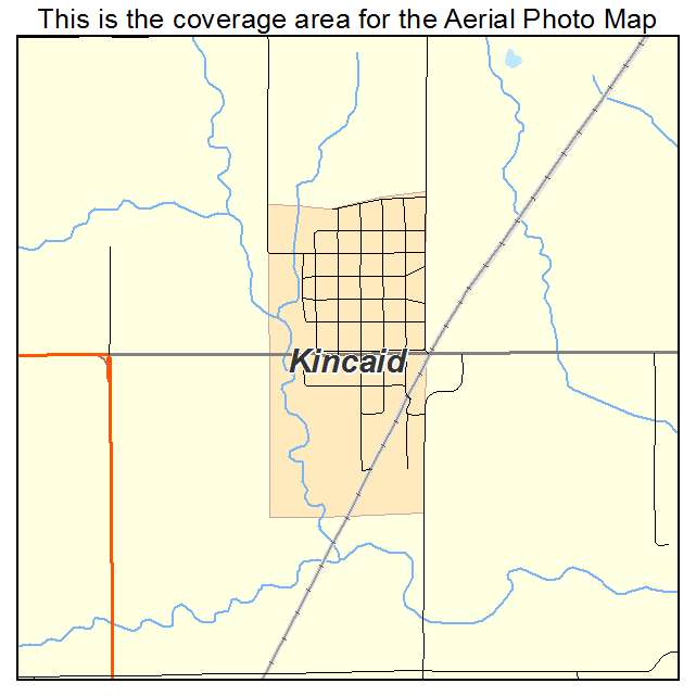 Kincaid, KS location map 