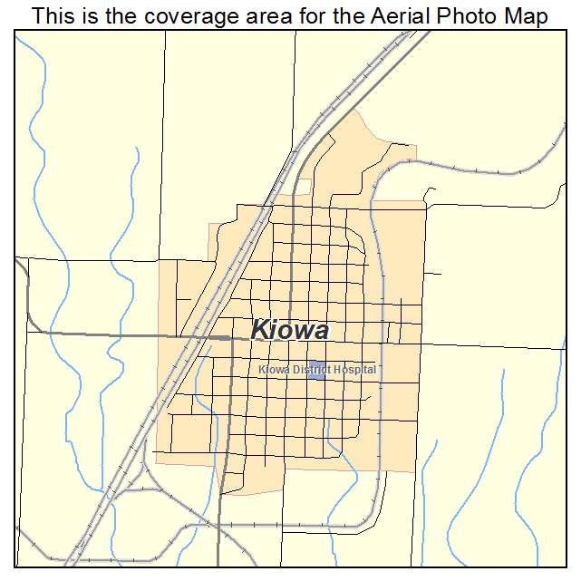 Kiowa, KS location map 