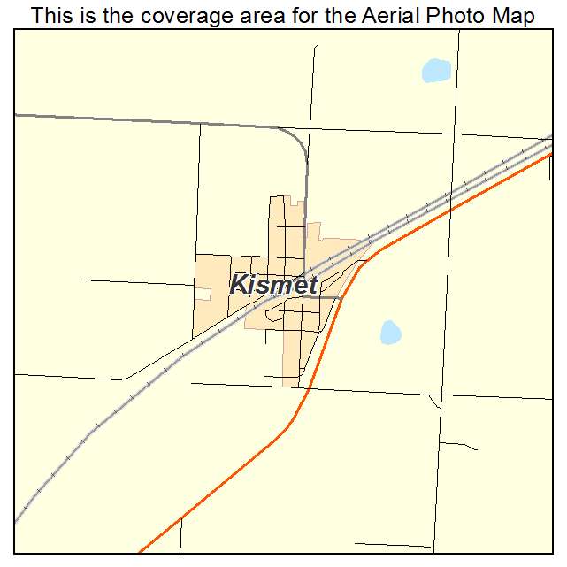 Kismet, KS location map 