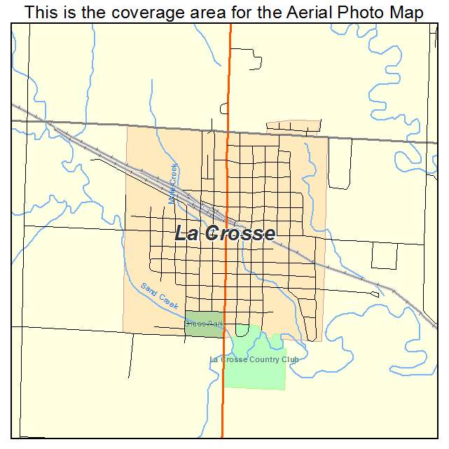 La Crosse, KS location map 