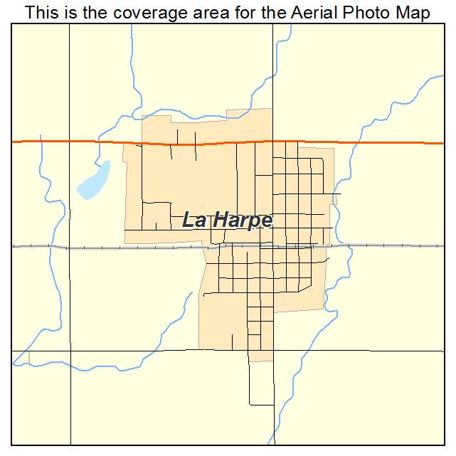 La Harpe, KS location map 