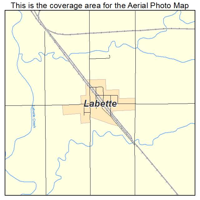 Labette, KS location map 